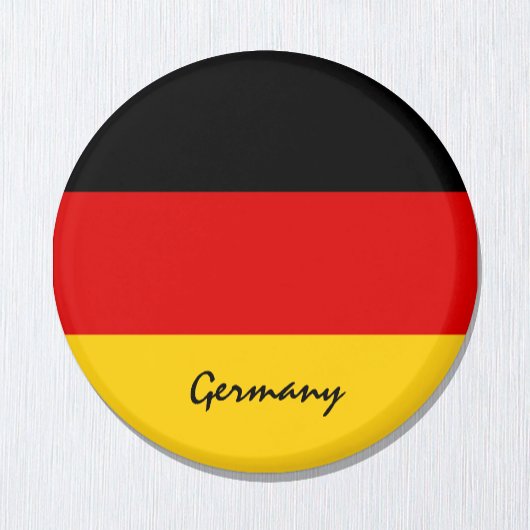 Deutsche Flagge & Deutschland - Reise-/Sportfans Magnet