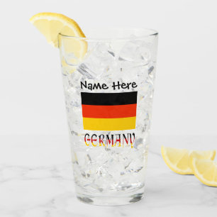 Deutsche Flagge Deutschland Schwarz Personalisieru Glas