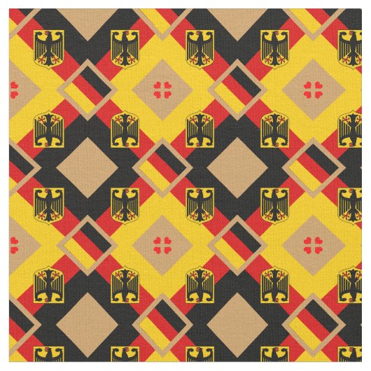 Deutsche Flagge & Deutschland Trendy Fabric Mode Stoff (Nahaufnahme)
