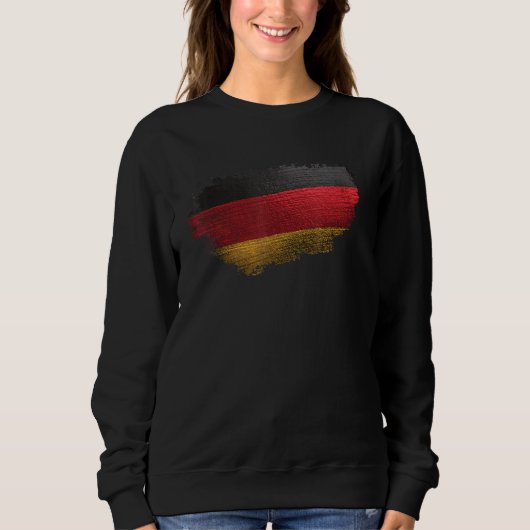 Deutsche Flagge Deutschlandflagge Sweatshirt (Vorderseite)