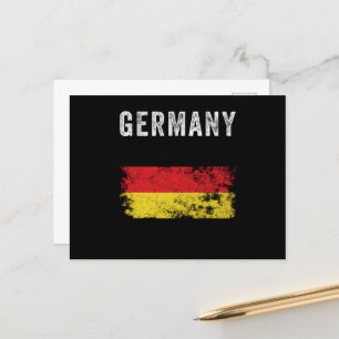 Deutsche Flagge Distressed - Deutsche Flagge Postkarte