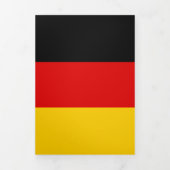 Deutsche Flagge Dreifach Gefaltete Karte (Cover)