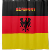 Deutsche Flagge Duschvorhang (Vorderseite)