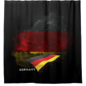 Deutsche Flagge Duschvorhang (Vorderseite)