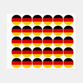 Deutsche Flagge Etiketten (Blatt)