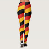 DEUTSCHE FLAGGE FÄRBT Streifen + Ihre Ideen Leggings (Rückseite)