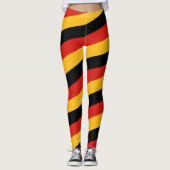 DEUTSCHE FLAGGE FÄRBT Streifen + Ihre Ideen Leggings (Vorderseite)