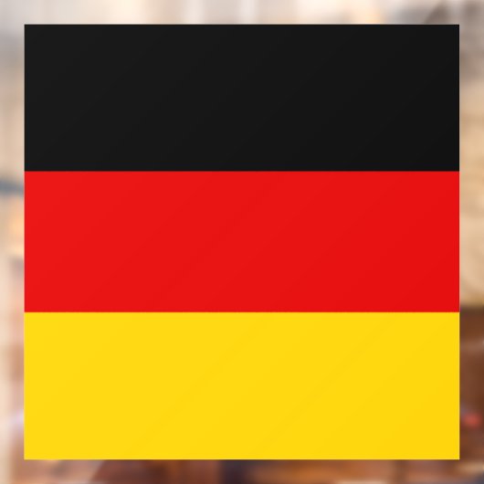 Deutsche Flagge Fensteraufkleber (Blatt 2)