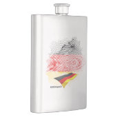 Deutsche Flagge Flachmann (Rechts)