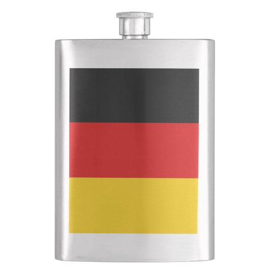 Deutsche Flagge Flachmann (Vorderseite)