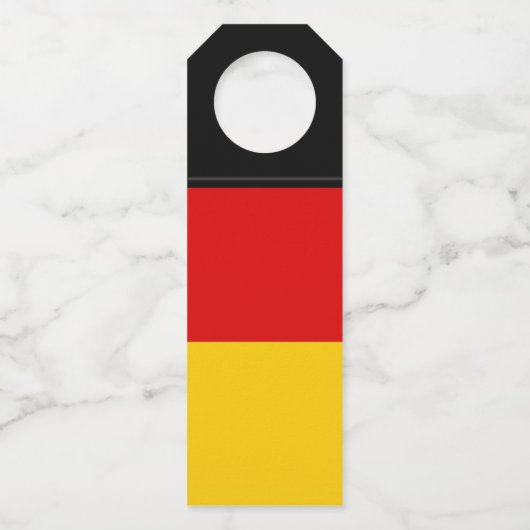 Deutsche Flagge Flaschenanhänger (Vorderseite)