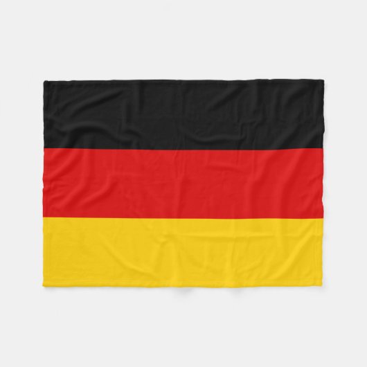 Deutsche Flagge Fleecedecke (Vorderseite (Horizontal))