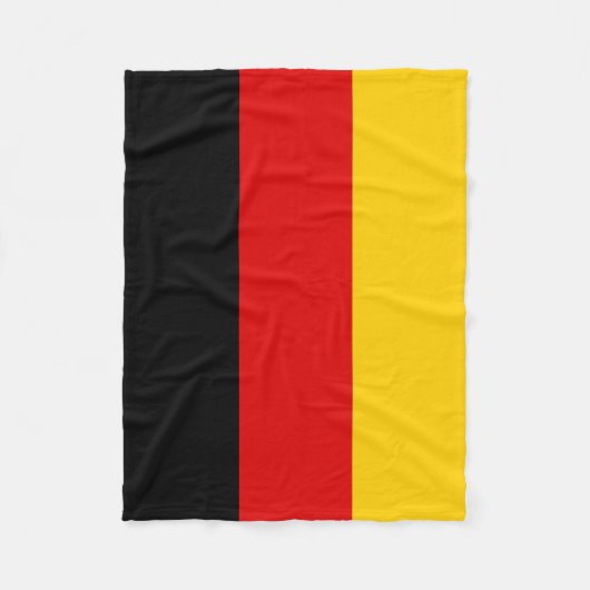 Deutsche Flagge Fleecedecke (Vorderseite)