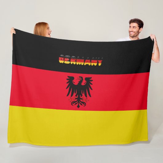 Deutsche Flagge Fleecedecke (Beispiel)