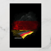 Deutsche Flagge Folieneinladung (Vorderseite)