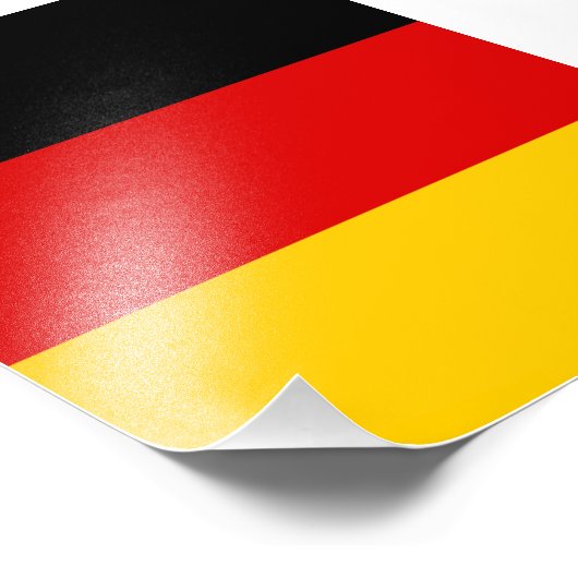 Deutsche Flagge Fotodruck (Ecke)