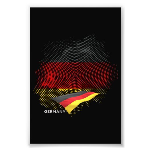 Deutsche Flagge Fotodruck (Vorne)