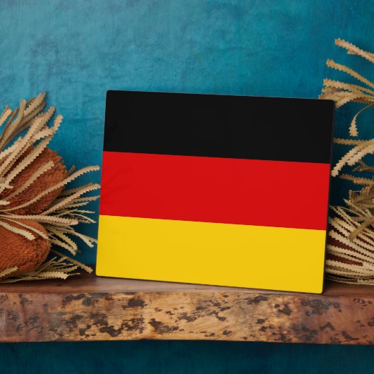 Deutsche Flagge Fotoplatte (Seite)