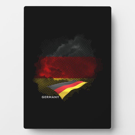 Deutsche Flagge Fotoplatte (Vorderseite)