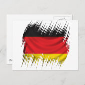 Deutsche Flagge für Shredders Postkarte (Vorne/Hinten)