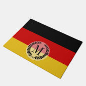 Deutsche Flagge Fußmatte (Schrägansicht)