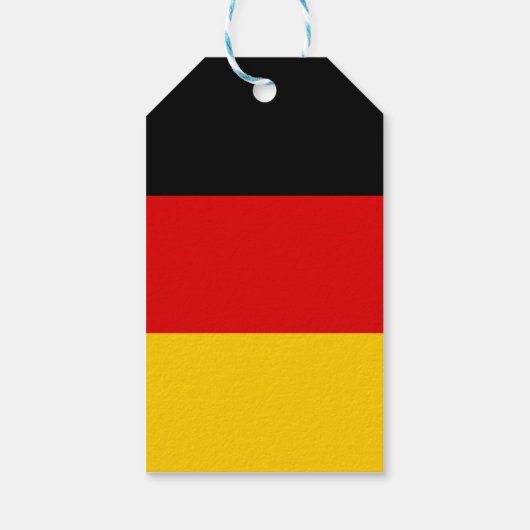 Deutsche Flagge Geschenkanhänger (Rückseite)