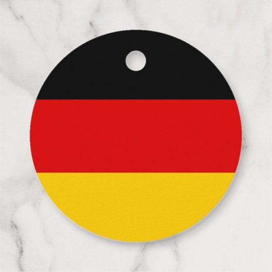 Deutsche Flagge Geschenkanhänger (Rückseite)