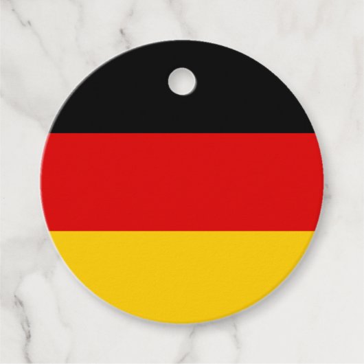 Deutsche Flagge Geschenkanhänger (Vorderseite)