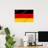 Deutsche Flagge Geschenke Poster (Heimbüro)