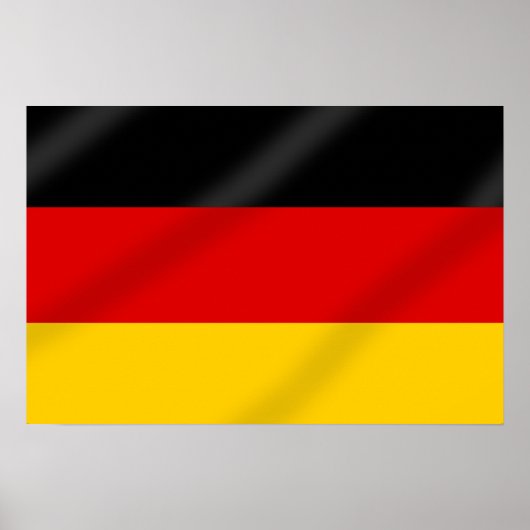 Deutsche Flagge Geschenke Poster (Vorne)