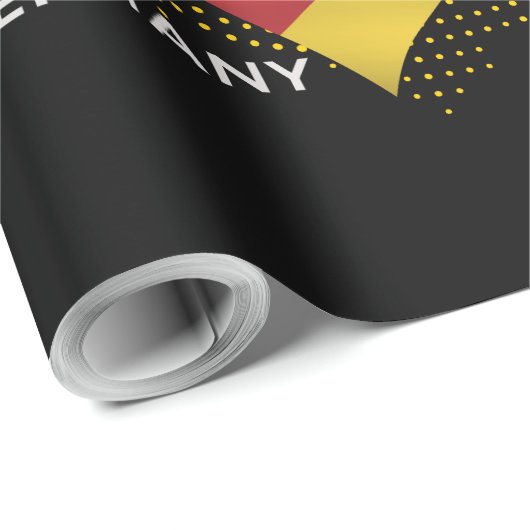 Deutsche Flagge Geschenkpapier (Rolleneckpunkt)