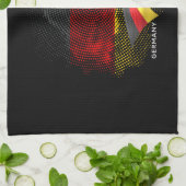 Deutsche Flagge Geschirrtuch (Gefaltet)