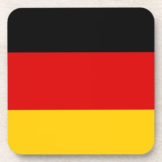 Deutsche Flagge Getränkeuntersetzer (Vorderseite)