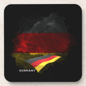 Deutsche Flagge Getränkeuntersetzer (Vorderseite)
