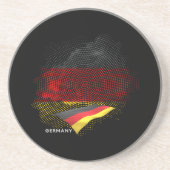 Deutsche Flagge Getränkeuntersetzer (Vorne)