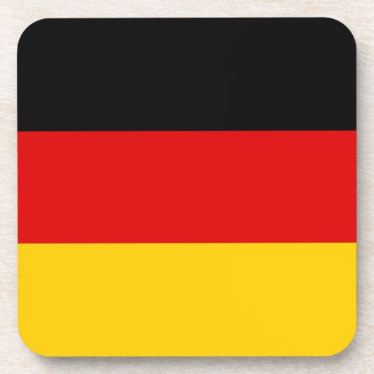 Deutsche Flagge Getränkeuntersetzer (Vorderseite)