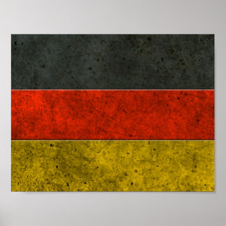 Deutsche Flagge - Gezeiteneffekt Poster