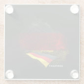 Deutsche Flagge Glasuntersetzer (Rückseite)
