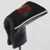 Deutsche Flagge Golf Headcover (3/4 Vorderseite)