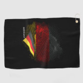 Deutsche Flagge Golfhandtuch (Horizontal)