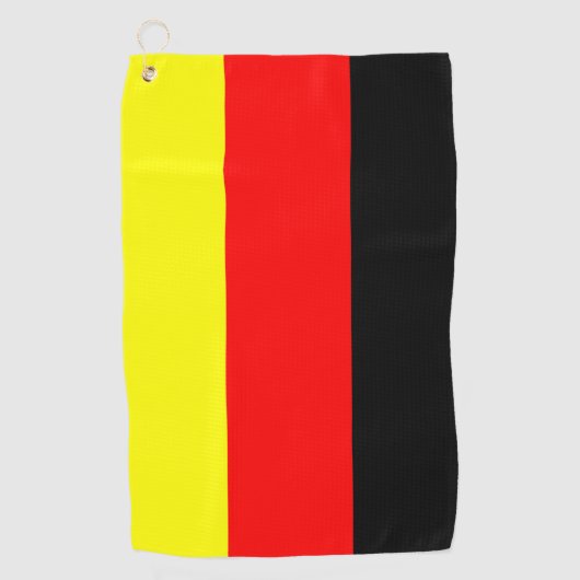 Deutsche Flagge Golfhandtuch (Vorderseite)