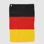 Deutsche Flagge Golfhandtuch (Vorderseite)