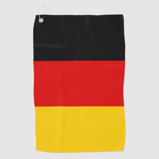 Deutsche Flagge Golfhandtuch (Vorderseite)