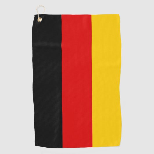 Deutsche Flagge Golfhandtuch (Vorderseite)