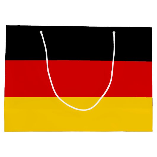 Deutsche Flagge Große Geschenktüte (Rückseite)