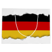 Deutsche Flagge Große Geschenktüte (Rückseite)
