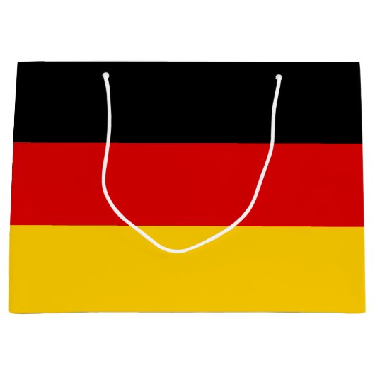 Deutsche Flagge Große Geschenktüte (Vorderseite)