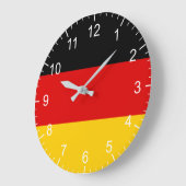 Deutsche Flagge Große Wanduhr (Winkel)