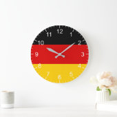 Deutsche Flagge Große Wanduhr (Zuhause)