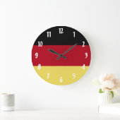 Deutsche Flagge Große Wanduhr (Zuhause)